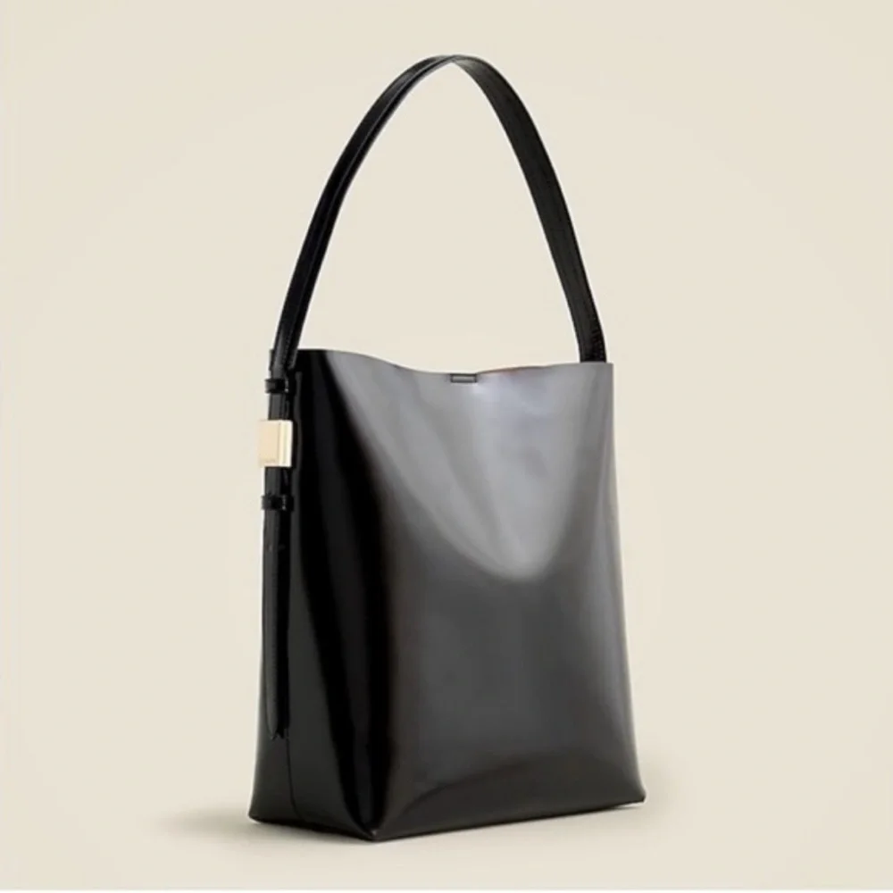 J. Crew Edie Bucket Bag in Italian Leather